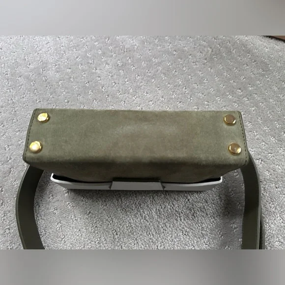 Yuzefi sude trim leather shoulder or waist bag - Picture 4 of 7